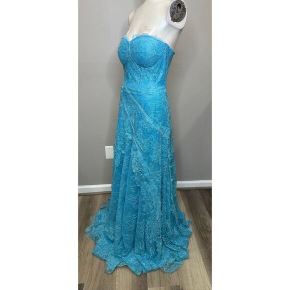 Honayda Lace Strapless Maxi Dress SIZE 40(US6) $2895 - Picture 5 of 10